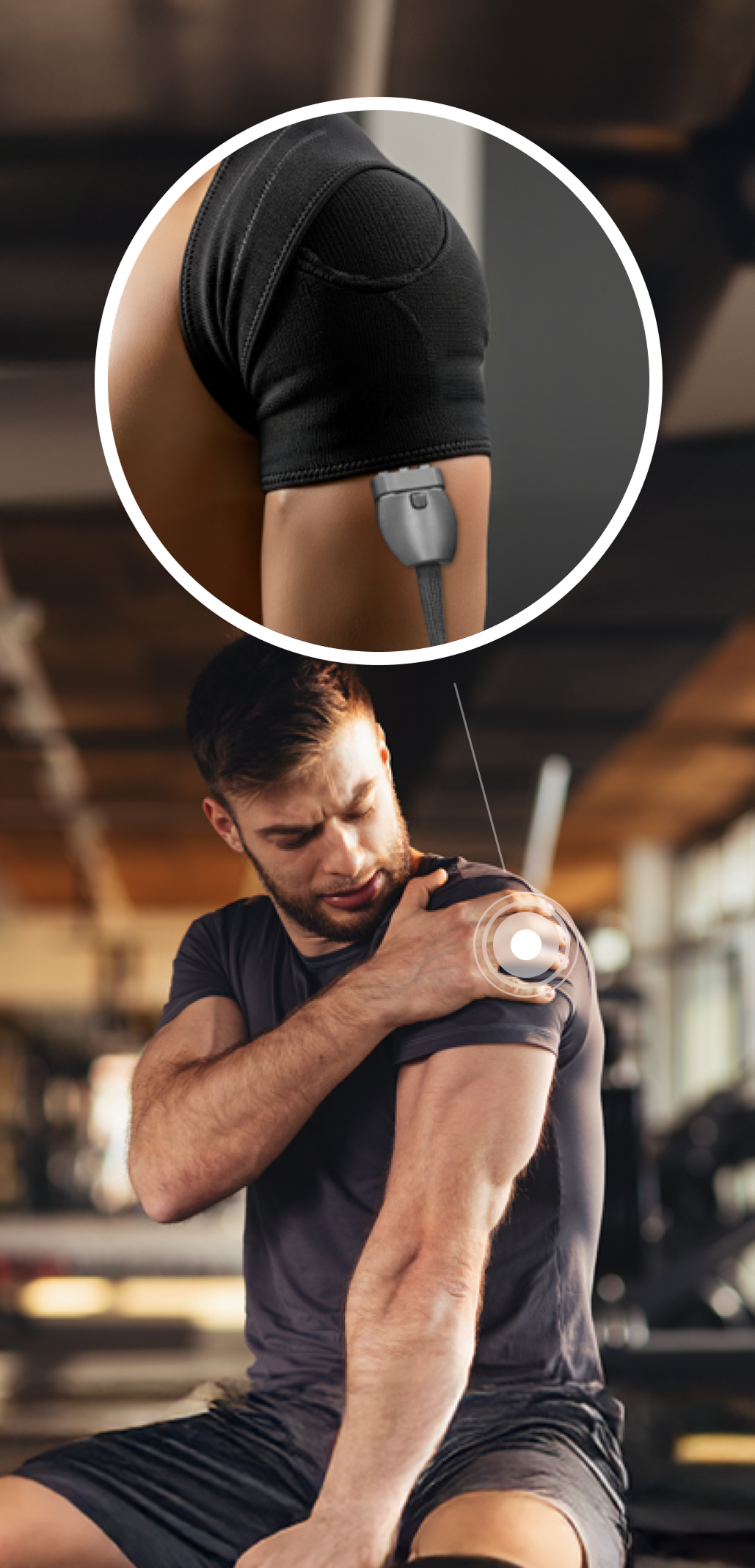 Athlete using ForceX device in the gym